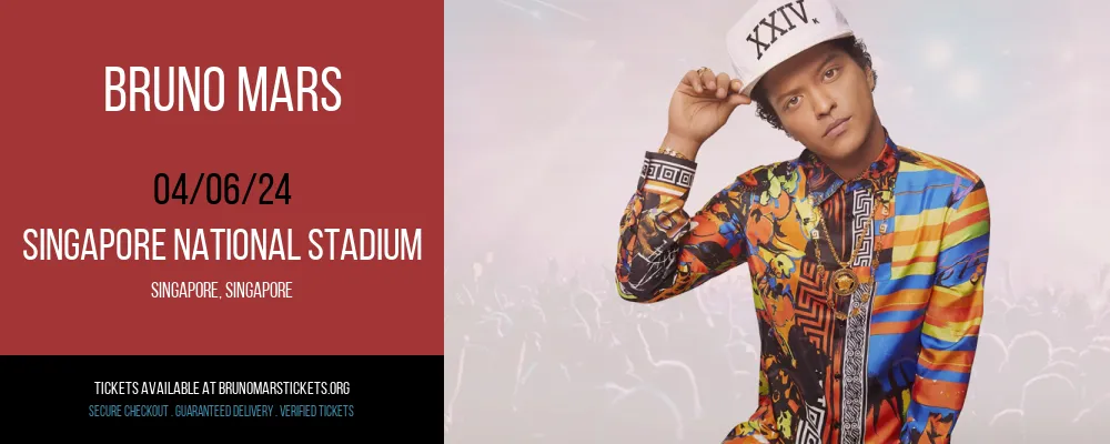 Bruno Mars at Singapore National Stadium at Singapore National Stadium