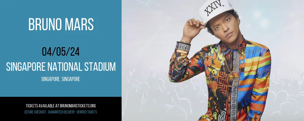 Bruno Mars at Singapore National Stadium at Singapore National Stadium